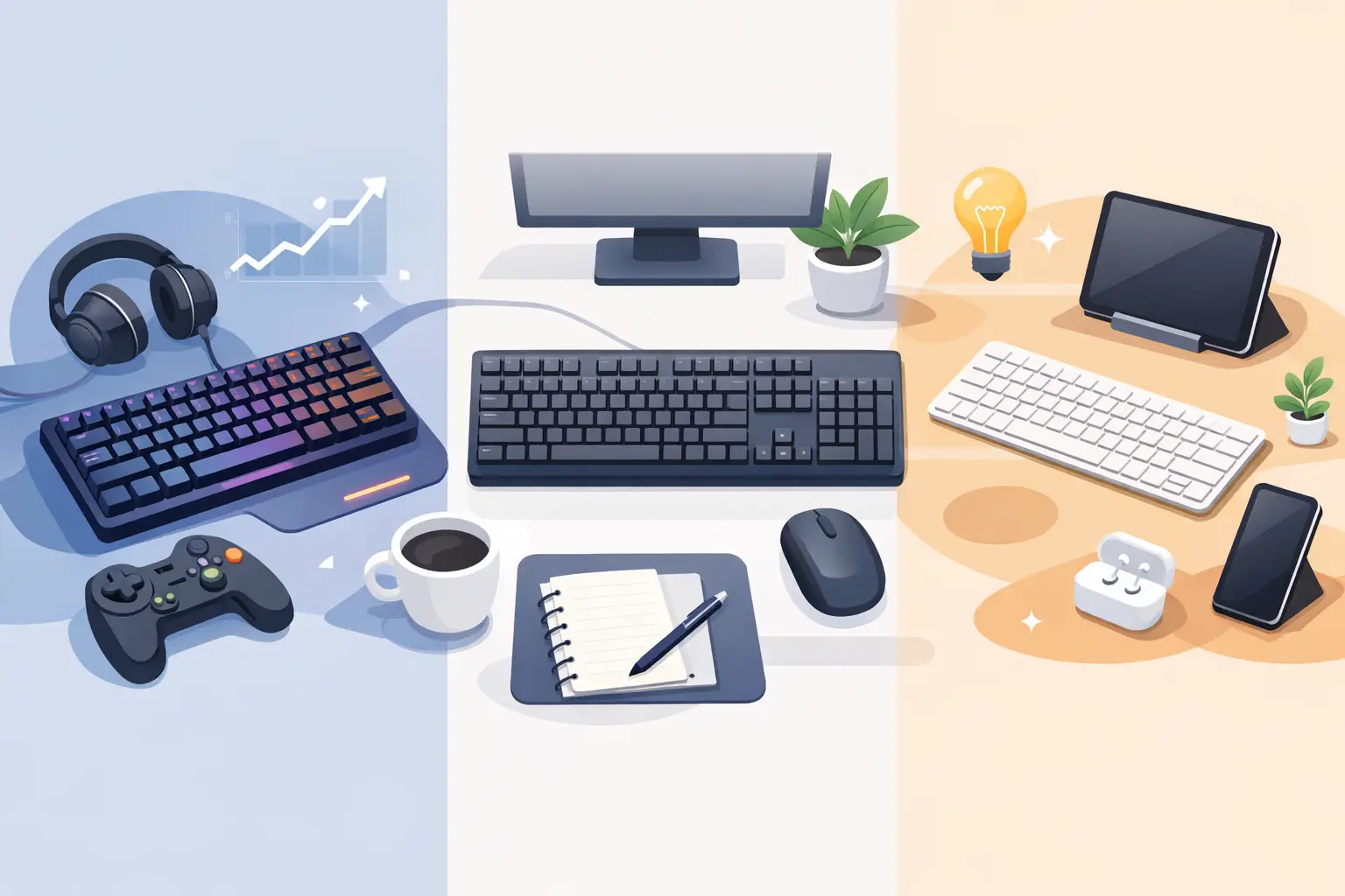 Teclados: cuál elegir según tu uso